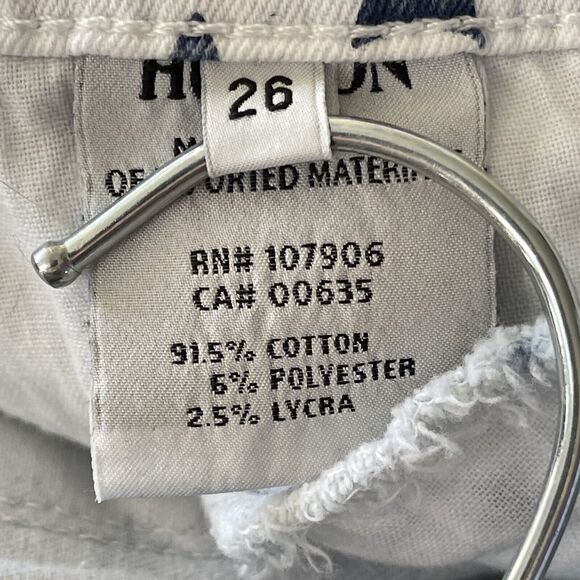 Hudson SZ 26 Krista Crop Jeans Stars Mid-Rise Distressed Stretch Frayed Hems - Picture 10 of 11